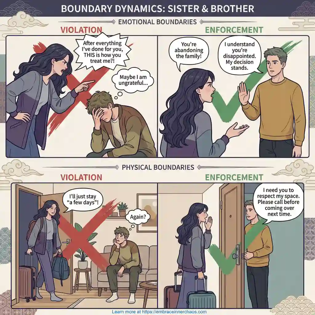 Boundary Violations Vs Enforcement With A Covert Narcissistic Sister by Som Dutt From Embrace Inner Chaos class=